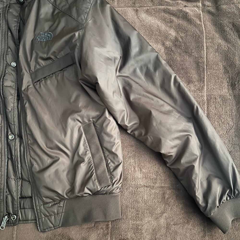 Rare North Face Reversible Cryptic Jacket Small F Medium Ripstop Chocolate Brown - Picture 6 of 16